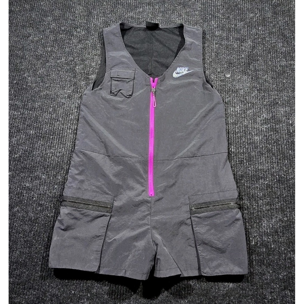 Nike Sportswear Icon Clash Romper Blue Pink Women's Size S